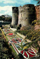 49 - Angers - Le Château Et Les Jardins - Fleurs - Carte Neuve - CPM - Voir Scans Recto-Verso - Angers