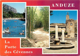 30 - Anduze - Multivues - Baignade Dans Le Gardon - CPM - Voir Scans Recto-Verso - Anduze