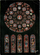 28 - Chartres - Intérieur De La Cathédrale Notre Dame - Vitraux Religieux - La Rose Sud - CPM - Voir Scans Recto-Verso - Chartres