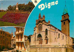 04 - Digne Les Bains - Multivues - Automobiles - Fleurs - CPM - Voir Scans Recto-Verso - Digne