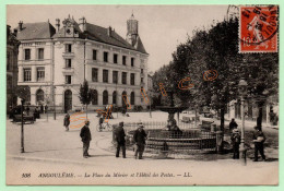 108. ANGOULÊME - LA PLACE DU MÛRIER ET L'HÔTEL DES POSTES (16) (ANIMÉE) - Angouleme