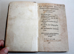 PLATONICI OPERA APVLEII MA DAURENSIS OPERUM 1560 PHILOSOPHIE SOCRATE, PLATON MED / ANCIEN LIVRE XVIe SIECLE (2204.201) - Jusque 1700