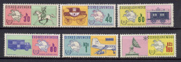 Czechoslovakia 1974 UPU Centenary, Space, Aviation, Trains  Set Of 6 MNH - U.P.U.