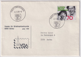 MiNr. 1628 Schweiz - Brief Mit Orts-Werbestempel  FREIENWIL - Postmark Collection