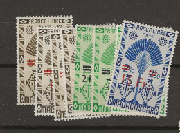 1945 MNH Madagaskar Yvert 290-97 Postfris** - Nuevos