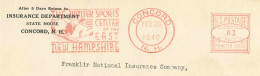 230  Ski: Ema D'Etats-Unis, 1940 - The Winter Sports Center Of The East: Meter Stamp From Concord N.H. - Skisport