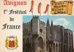 - 84 - AVIGNON. - Palais Des Papes - 1er Festival De France - - Avignon (Palais & Pont)