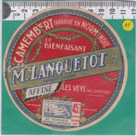 C1386  FROMAGE CAMEMBERT AFFINE LES VEYS LANQUETOT CALVADOS - Fromage