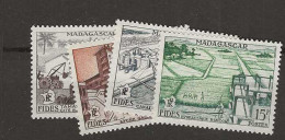 1956 MNH Madagaskar Yvert 327-30 Postfris** - Neufs