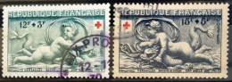 FRANCE                           N° 937/938             OBLITERE               Cote : 12 € - Used Stamps