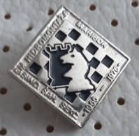 Chess Club SS EM Hidromontaza Maribor 1966/1976 Slovenia Ex Yugoslavia Vintage Pin - Altri & Non Classificati