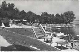 GENEVE - SUISSE - T.Belle Vue Animée Du Restaurant Et Plage Du Reposoir - Autres & Non Classés