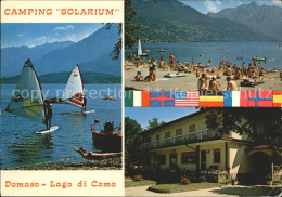 71998687 Domaso Camping Solarium Strand Serven Domaso Lago Di Como - Andere & Zonder Classificatie