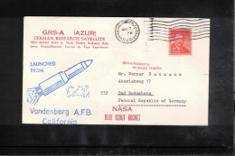 USA 1969 Space / Weltraum German Research Satellite GRS-A (AZUR) Interesting Cover - Estados Unidos