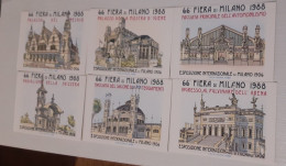 MILANO 1988  66° FIERA DI MILANO 6 CARTOLINE PUBBLICITARIE - Publicidad