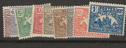 1919 MNH Madagaskar Timbres-Taxe Yvert 8-16 Postfris** - Poste Aérienne