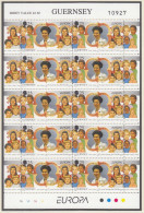 GUERNSEY, 691-692, 2 Kleinbogen, Postfrisch **, Europa CEPT: Berühmte Frauen, 1996 - Guernsey