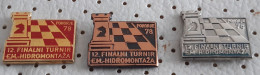 12. Chess Tournament EM Hidromontaza Pohorje 1978 SLOVENIA Ex Yugoslavia Pins - Sonstige & Ohne Zuordnung