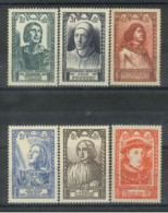 FRANCE - 1946, CELEBRITIES STAMPS COMPLETE SET OF 6, UMM (**). - Ungebraucht