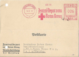 233  Croix Rouge: Ema D'Allemagne, 1937 - Red Cross Meter Stamp From Neubabelsberg, German Reich. Potsdam - Cruz Roja