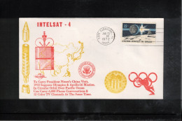 USA 1972 Space / Weltraum Satellite INTELSAT-4 Interesting Cover - United States