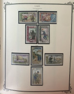 O) 1962 - 1963 LAOS, STAMP  DAY,  ROYAL MESSENGER, TRUCK - TRAIN - PLANE,  MSEESNEGER ON ELEPHANT, FISHERMEN WITH NETS, - Laos