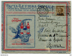 B.L.P. Cent. 40 N. 9 Su Busta (18 Lazio) Viaggiata Da Napoli - Poststempel