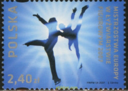 200493 MNH POLONIA 2007 PATINAJE ARTISTICO SOBRE HIELO - Ungebraucht