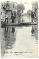 CARRIERES SUR SEINE - Inondations De Janvier 1910 - Rie De Bezons - Carrières-sur-Seine