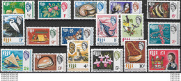 1968 Fiji Elisabetta II 17v. MNH SG N. 371/87 - Otros & Sin Clasificación