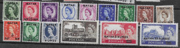 Qatar Mnh ** 60 Euros 1957 Complete Set - Qatar