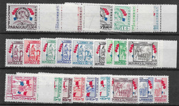 Paraguay Complete Set 1957 Mnh ** (25 Stamps) - Paraguay