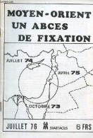 Moyen-Orient Un Abcès De Fixation - Spartacus Juillet 1976. - Collectif - 1976 - Aardrijkskunde