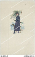 Cc121 Cartolina Art Deco Donnina Lady Donna Cupido Illustratore Artist Corbella - Andere & Zonder Classificatie