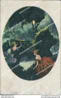 Cc72  Cartolina Art Deco Donnina Coppia Innamorati Illustratore Artist - Other & Unclassified