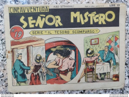 Bp27 Fumetto Cineavventura  Senor Mistero  Albo Settimanale N 19  Lire 12 - Karlsruhe