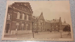 CPA - BRAINE-LE-COMTE - Ecole Moyenne De L'Etat Pour Garçons - Rue De Mons - A Circulé - Braine-le-Comte