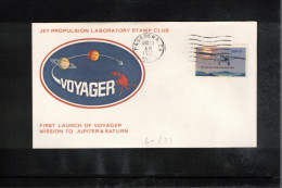 USA 1977 Space / Weltraum First Launch Of Spacecraft VOYAGER - Mission To Jupiter+Saturn Interesting Cover - Stati Uniti