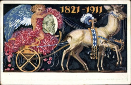 Entier Postal Artiste CPA Diez, M., Prinzregent Luitpold Von Bayern, 1821 Bis 1911, Kutsche - Other & Unclassified