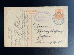 GERMANY 1918 POSTCARD SCHOELLKRIPPEN SCHOLLKRIPPEN 25-06-1918 DUITSLAND DEUTSCHLAND - Tarjetas