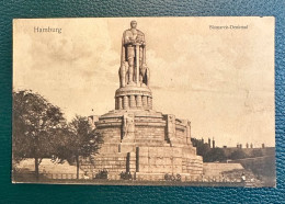 960 GERMANY ALEMANIA HAMBURG ST PAULI BISMARCK DENKMAL MONUMENT RARE POSTCARD - Mitte