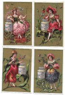 S 133, Liebig 6 Cards, Filles Avec Fleurs (France) (ref B1) - Liebig