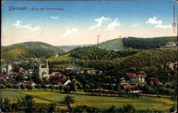 CPA Gernrode Quedlinburg Im Harz, Gesamtansicht Mit Stubenberg - Other & Unclassified
