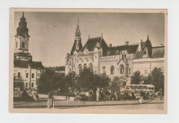 Romania - Oradea Nagyvarad Biserica Cu Luna Palatul Episcopiei Greco-Catolice Church Eglise Kirche Bus Autobus - Roumanie