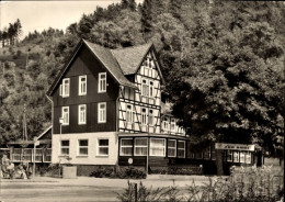 CPA Wendefurth Thale Im Harz, HO Hotel Zur Bode, Fachwerkhaus, Wald, Außenansicht - Autres & Non Classés