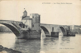 Postcard France Avignon Le Pont Saint Benezet - Avignon