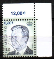 LUXEMBOURG, LUXEMBURG,  2004, MI 1638,  FREIMARKEN GROSSHERZOG HENRI, ESST GESTEMPELT, OBLITÉRÉ - Oblitérés