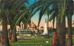 Postcard France Nice Jardin Albert Casino - Autres & Non Classés