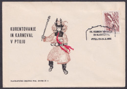 .Yugoslavia, 1963-02-23, Slovenia, Ptuj, Carnival, Kurentovanje, Special Postmark & Cover - Autres & Non Classés