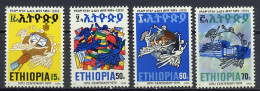Ethiopia 1974 UPU Centenary, Set Of 4 MNH - U.P.U.
